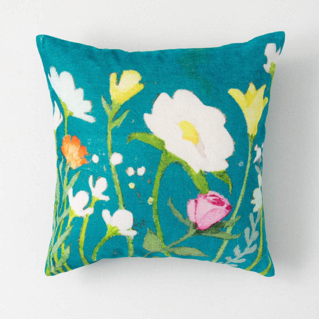 Gygi Floral Velvet Pillow     