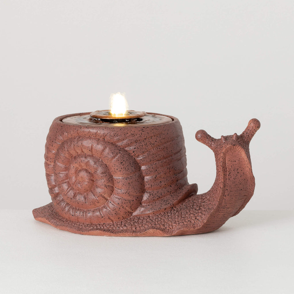 Copper Finished Snail Fountain