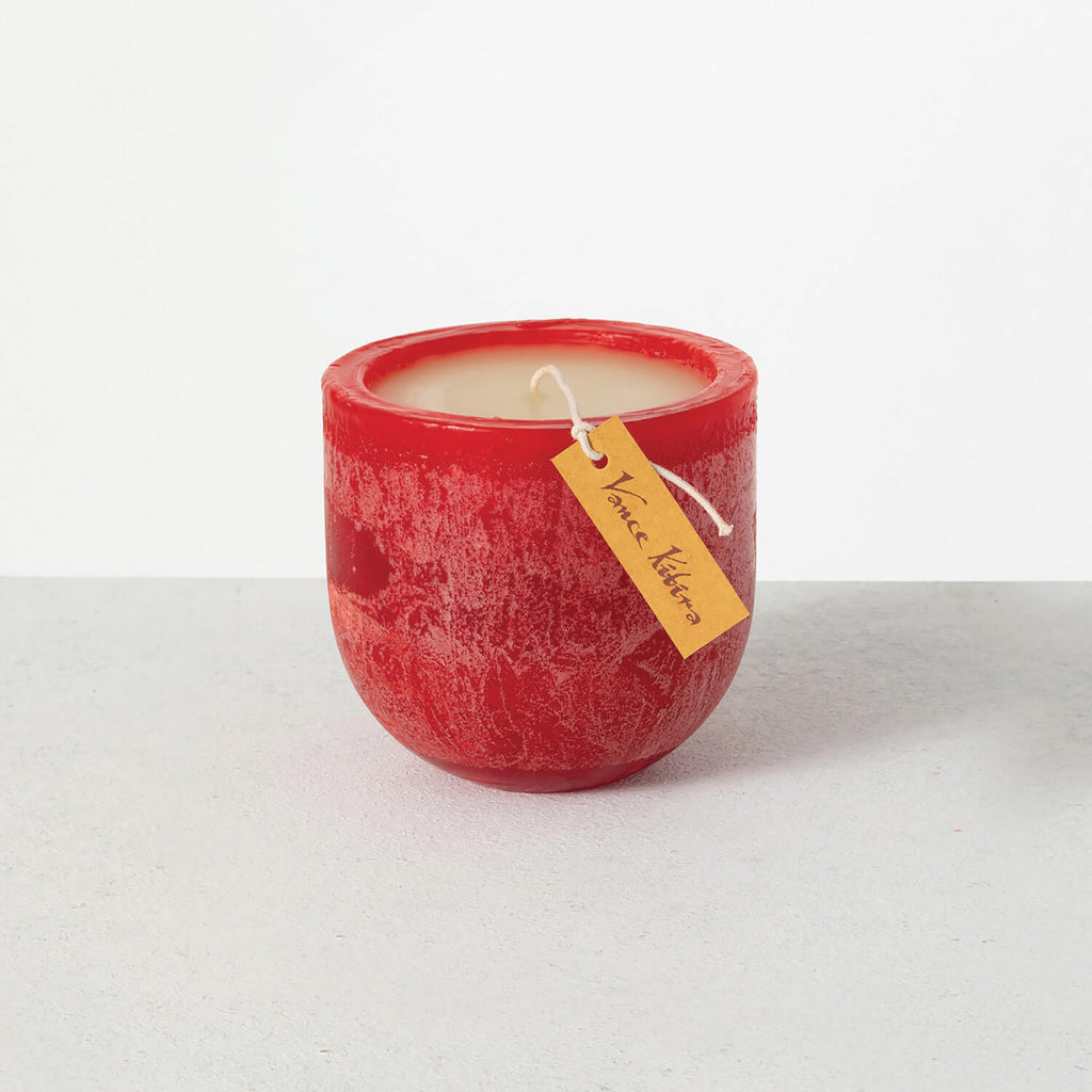 4.25" Cranberry Goblet Candle 