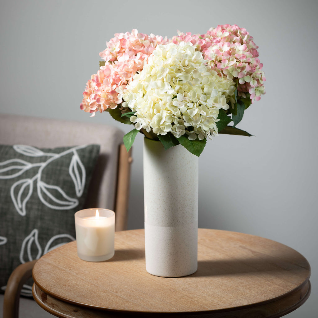 Soft Blush Hydrangea Bush Trio