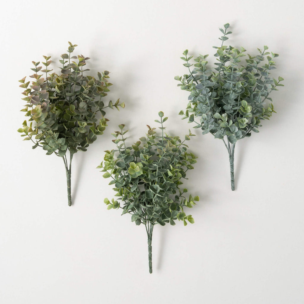 Two Tone Eucalyptus Bush Set  