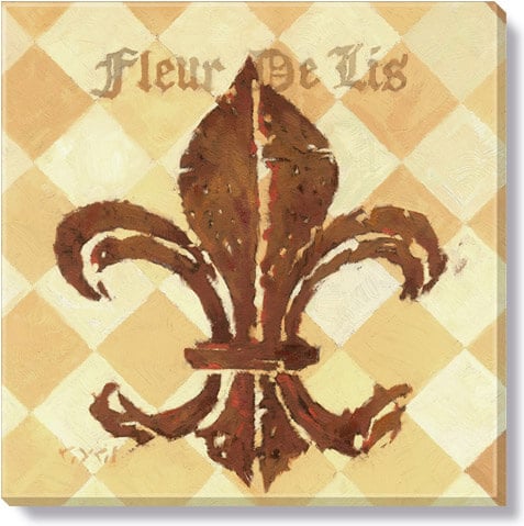 Checkered Fleur-De-Lis Giclee 