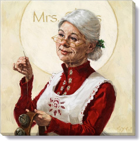 Mrs. Claus Giclee Wall Art    