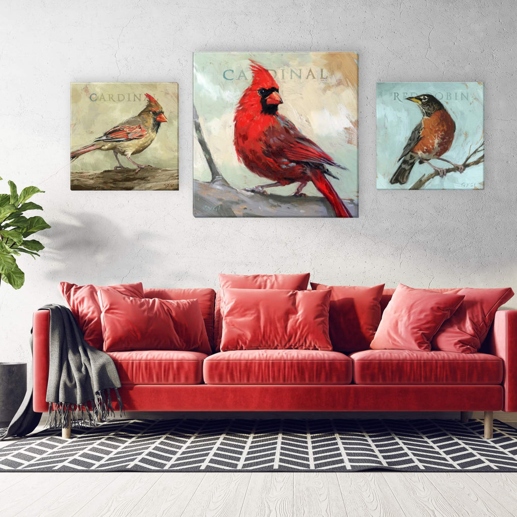 Red Robin Giclee Wall Art     