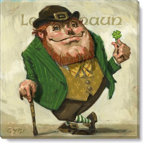 Leprechaun Giclee Wall Art    