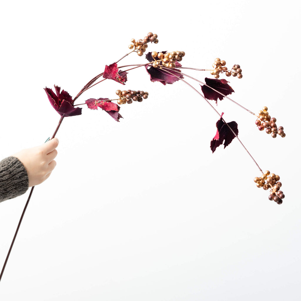 Gold Berry Burgundy Foliage   