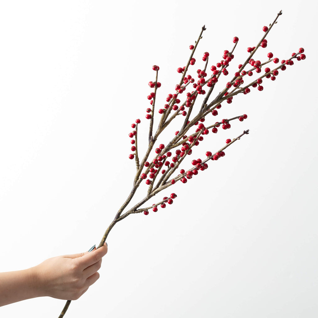 Tall Cheerful Red Berry Spray 