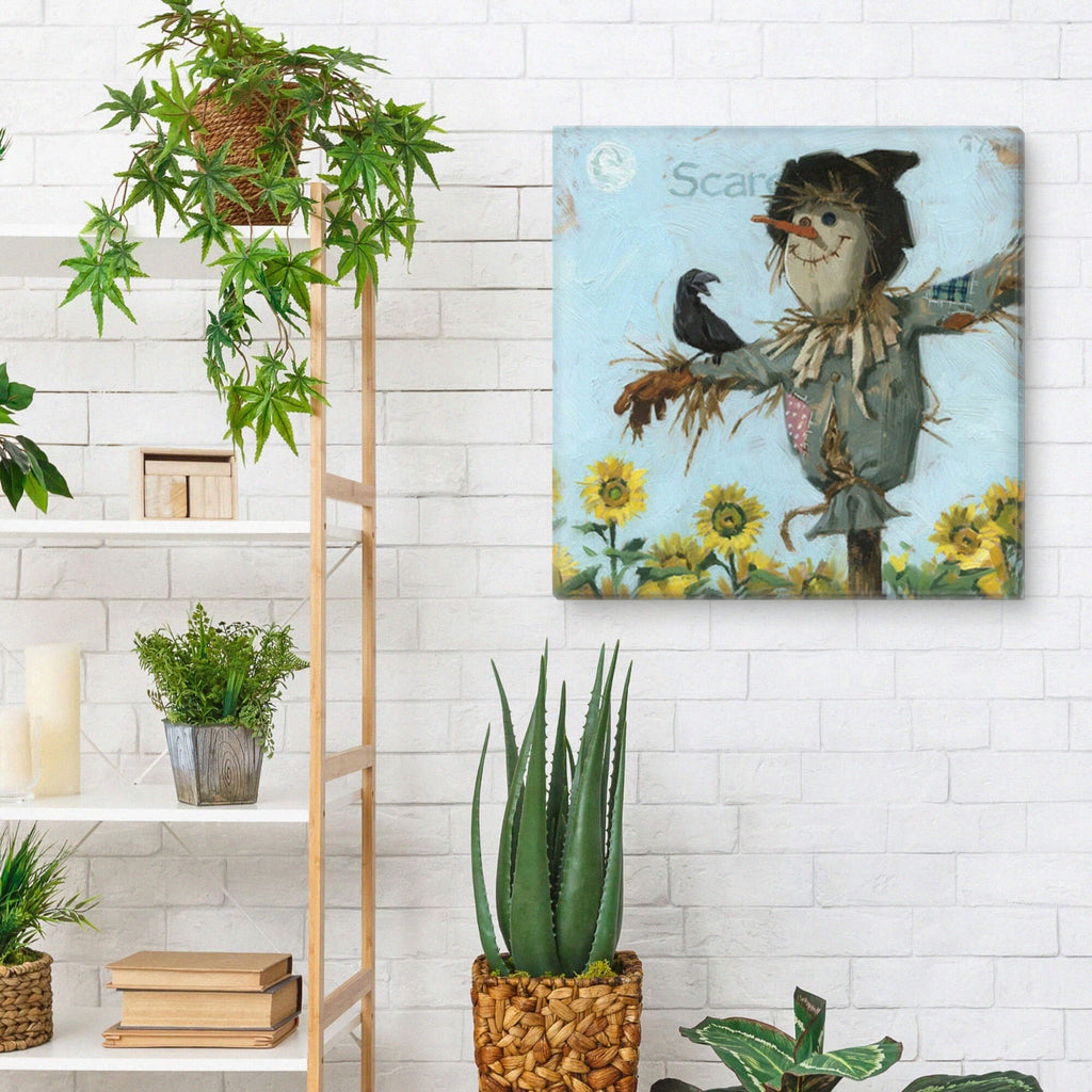 Sunflower Scarecrow Giclee Art