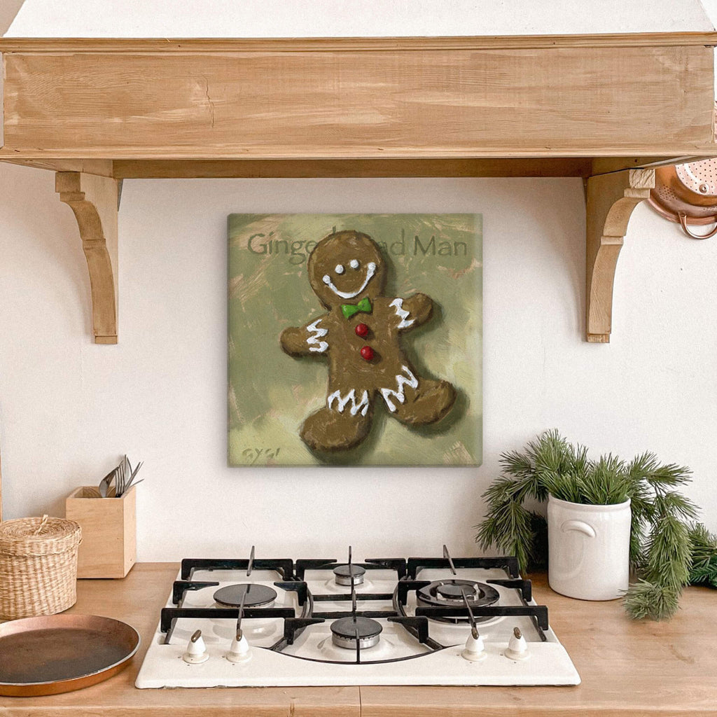 Gingerbread Man Giclee Wall Ar