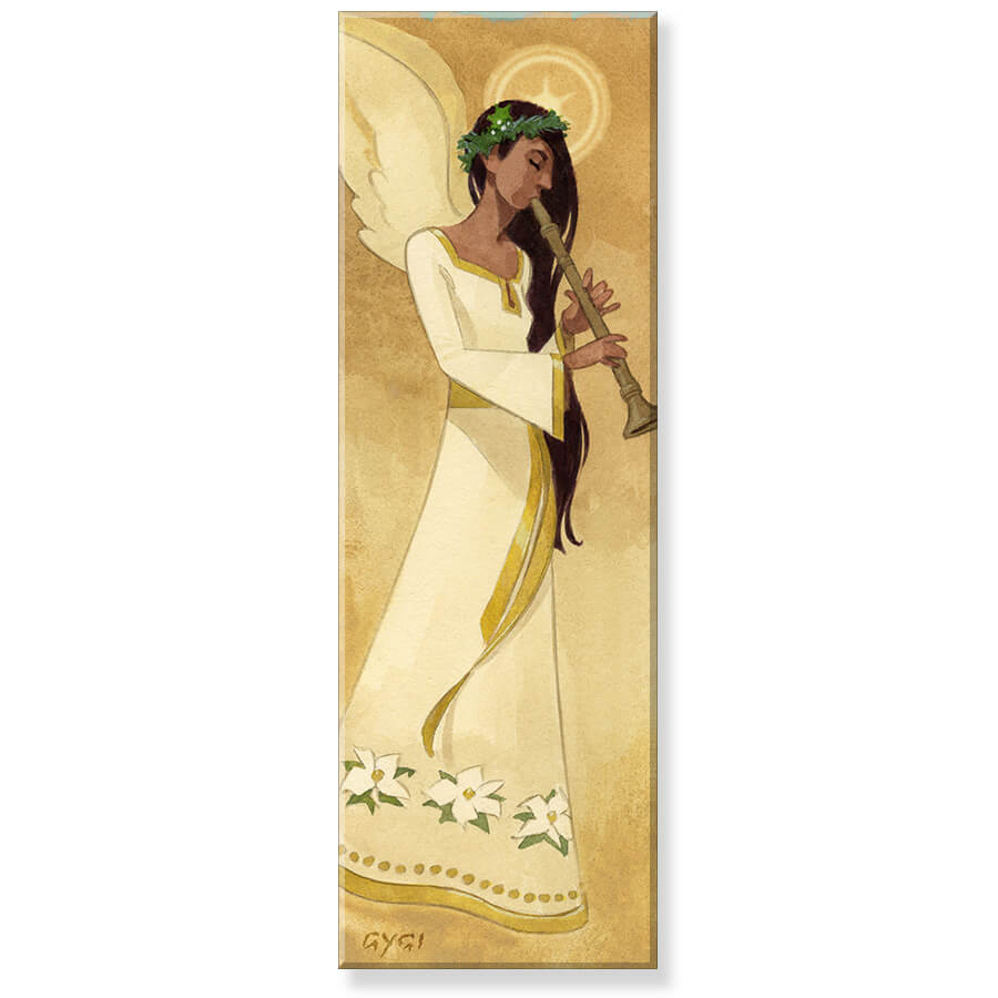 Angel With Music Wall Art     