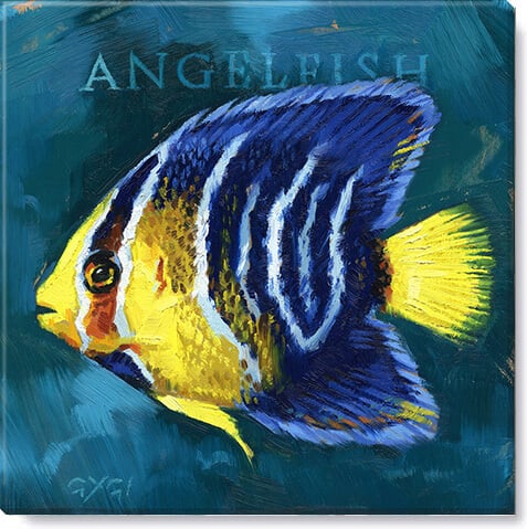 Angelfish Giclee Wall Art     