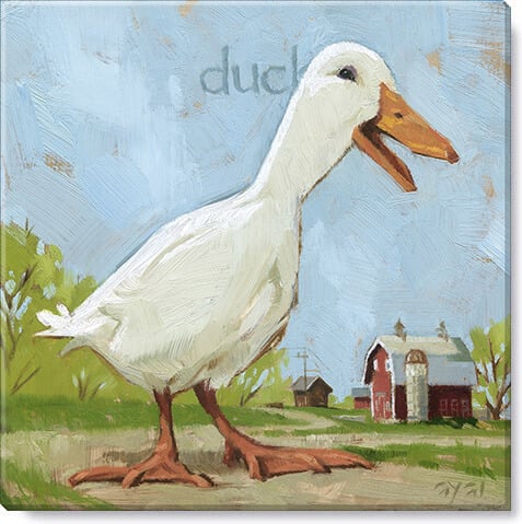 Fanciful Duck Giclee Wall Art 