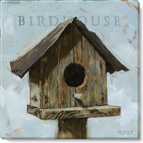 Birdhouse Giclee Wall Art     