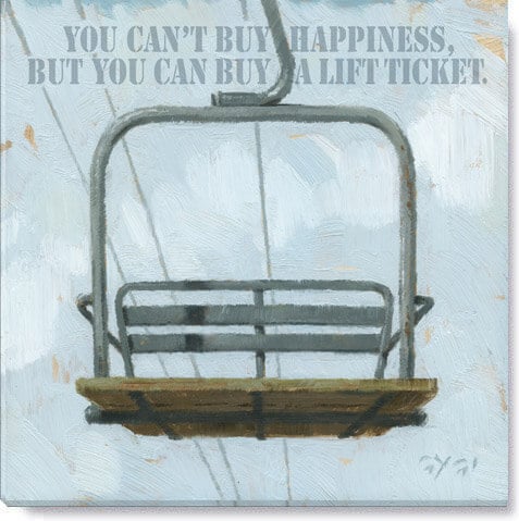 Inspirational Ski Lift Giclee 