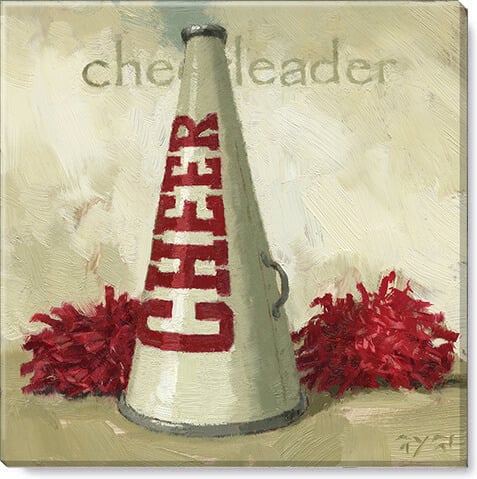 Cheer Megaphone Canvas Art    