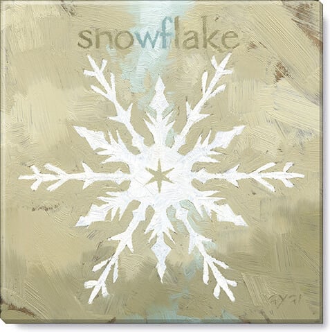 Crystal Snowflake Giclee Wall 