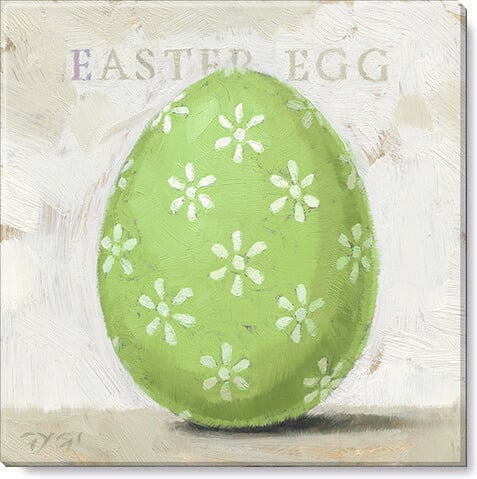 Easter Egg (Green) Giclee Wall