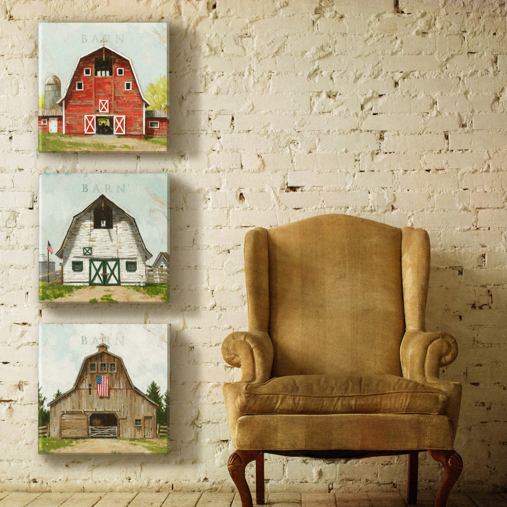 White Barn Giclee Wall Art    