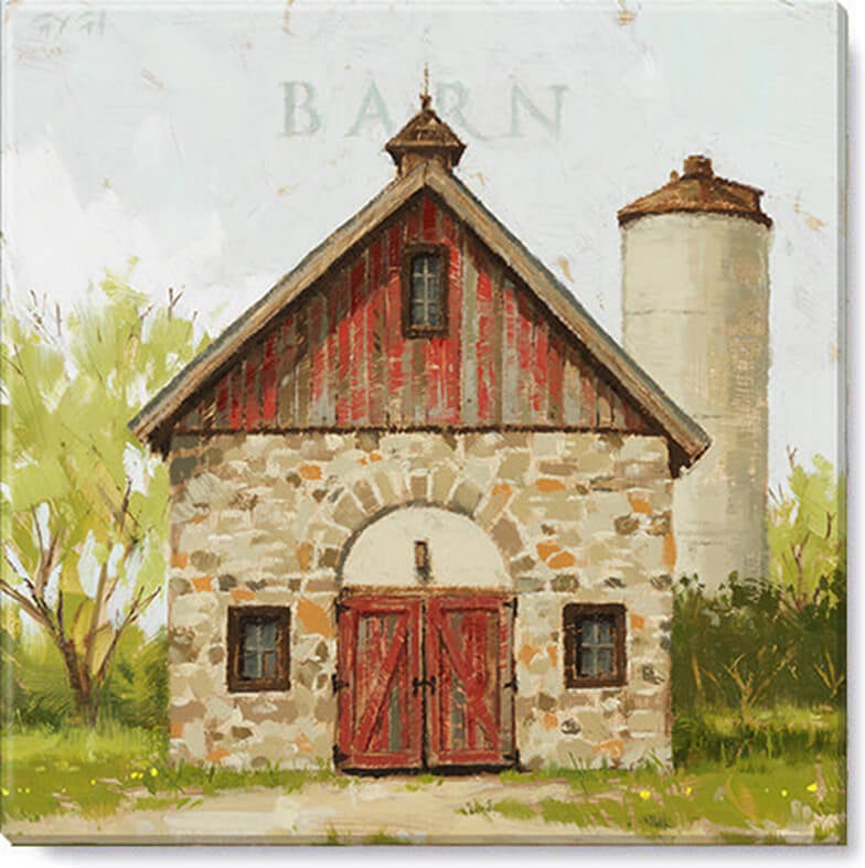 Stone Barn Giclee Wall Art    