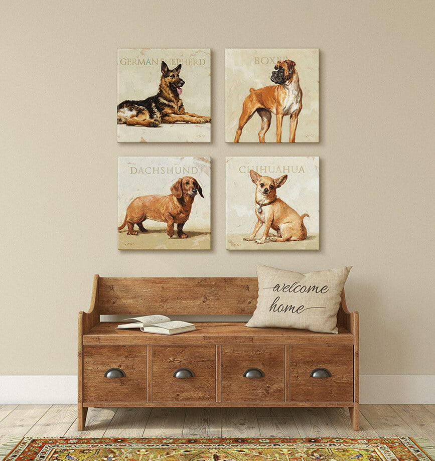 German Shepherd Giclee Wall Ar