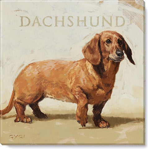 Dachshund Giclee Wall Art     