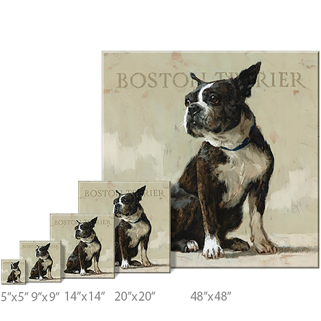 Boston Terrier Giclee Wall Art