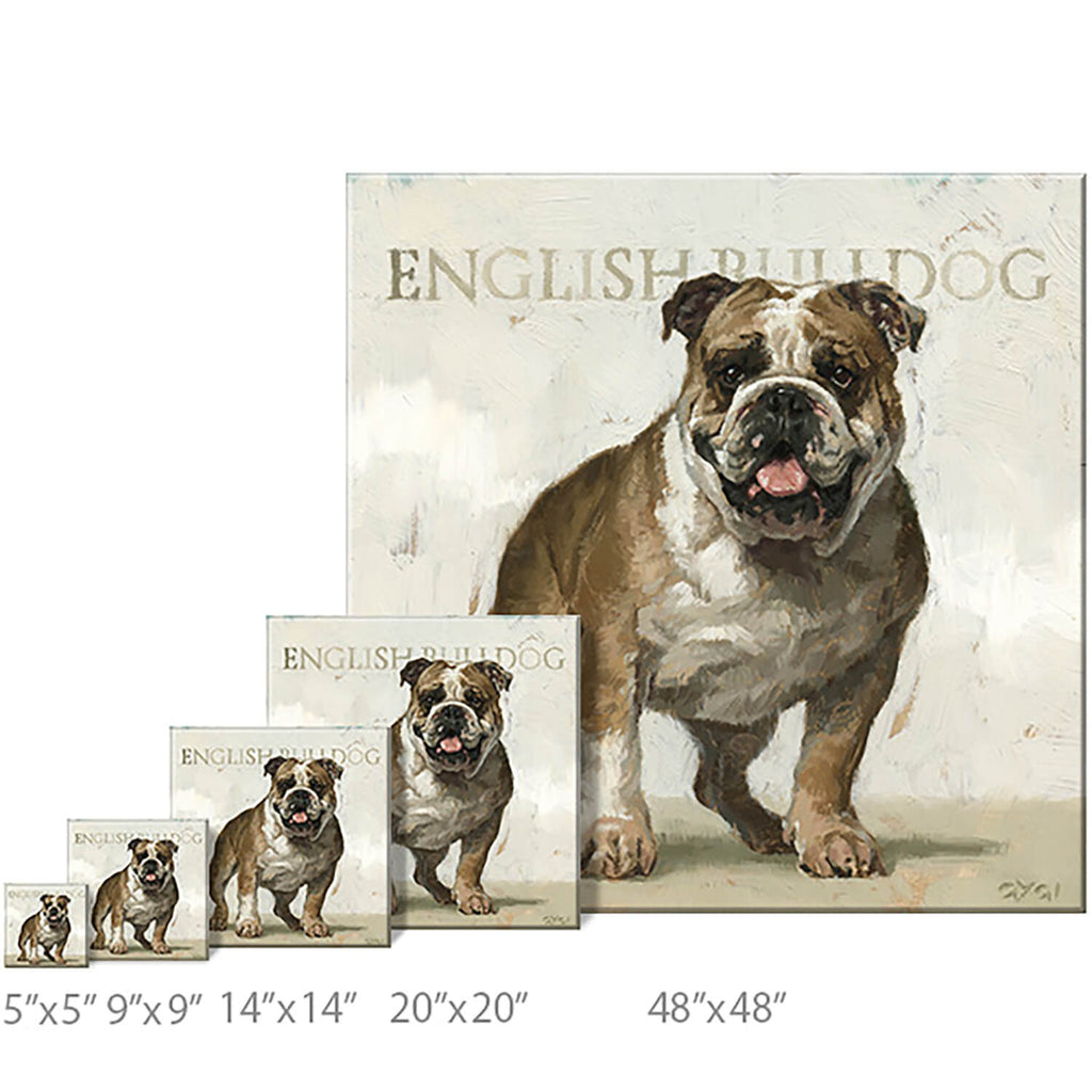 English Bulldog Giclee Wall Ar