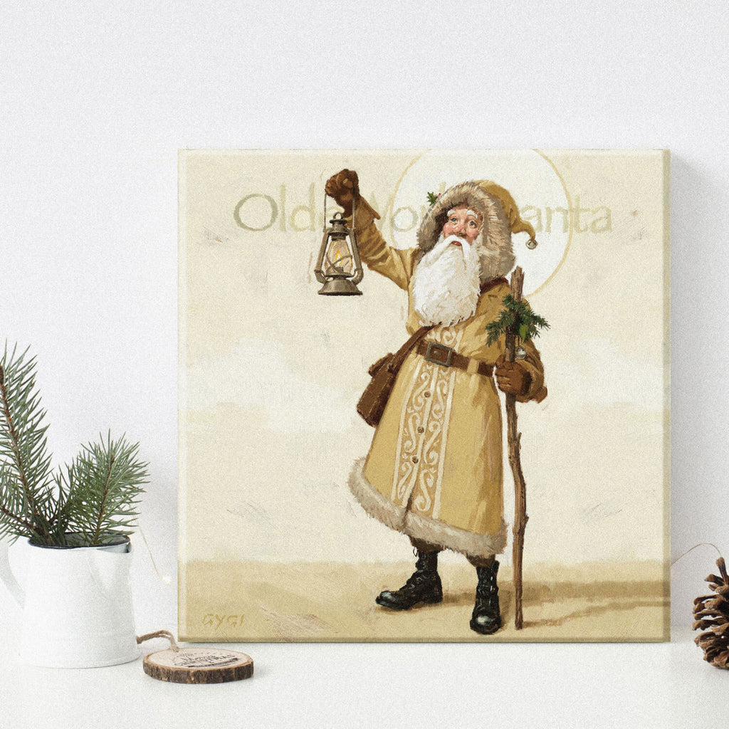 Olde World Santa Giclee Art   