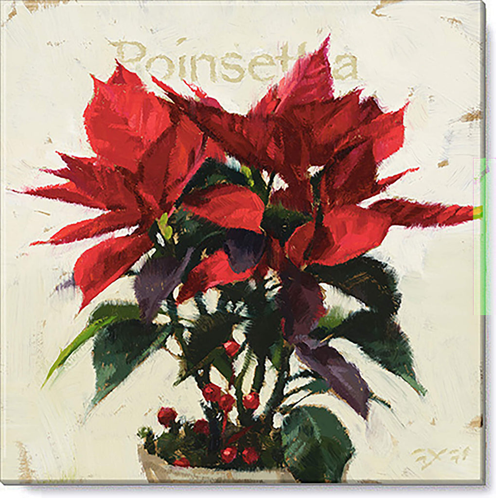 Poinsettia Giclee Wall Art    