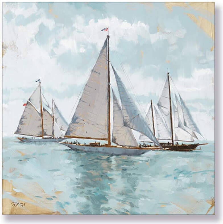 Sailboats Giclee Wall Decor   