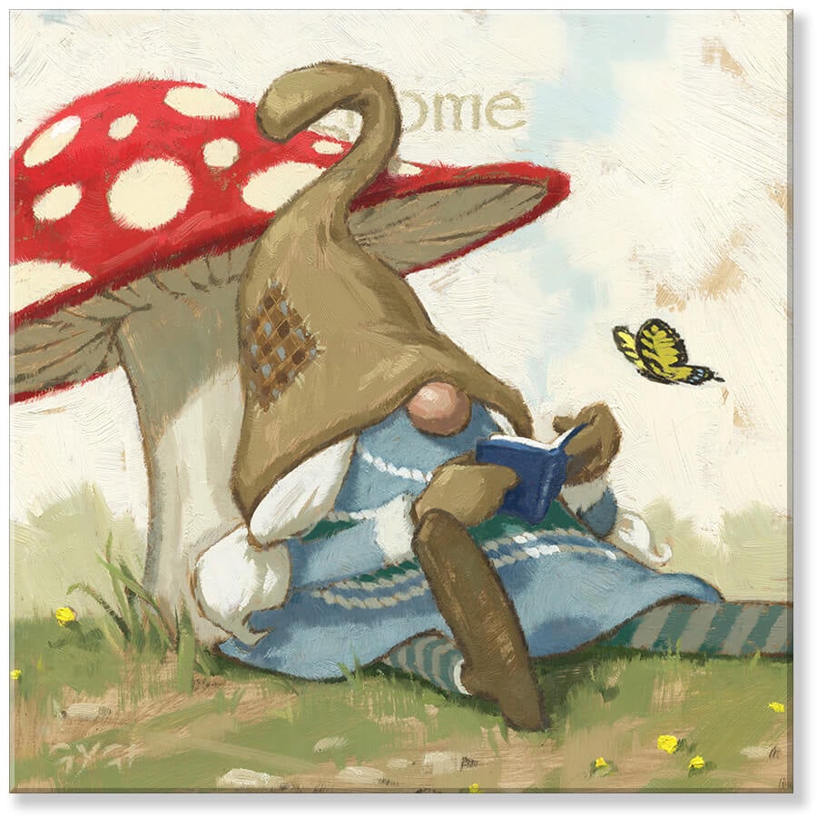 Toadstool Gnome Wall Decor    