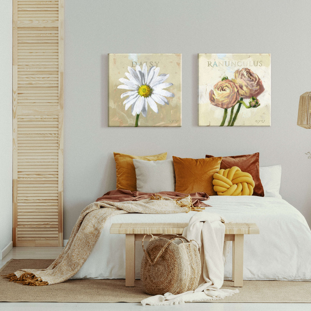 White Daisy Giclee Wall Art   