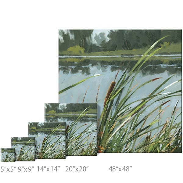 Cattails Giclee Wall Art      