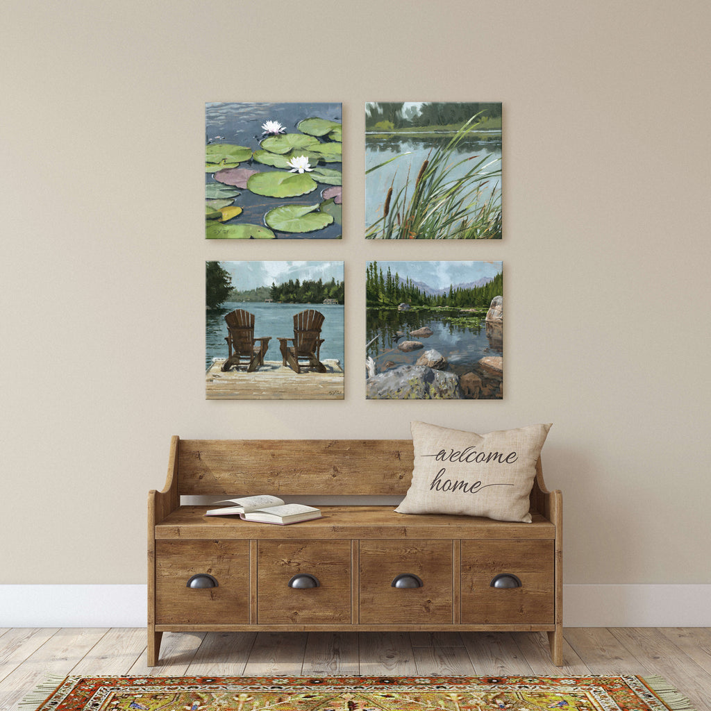 Cattails Giclee Wall Art      