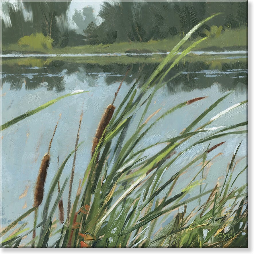 Cattails Giclee Wall Art      