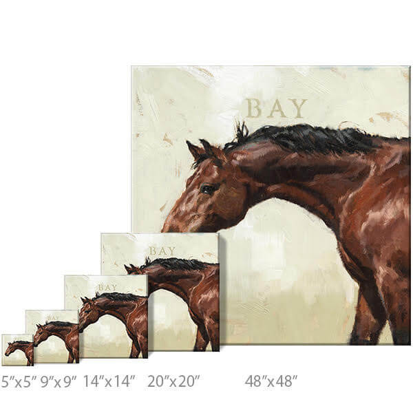 Bay Horse Giclee Wall Art     