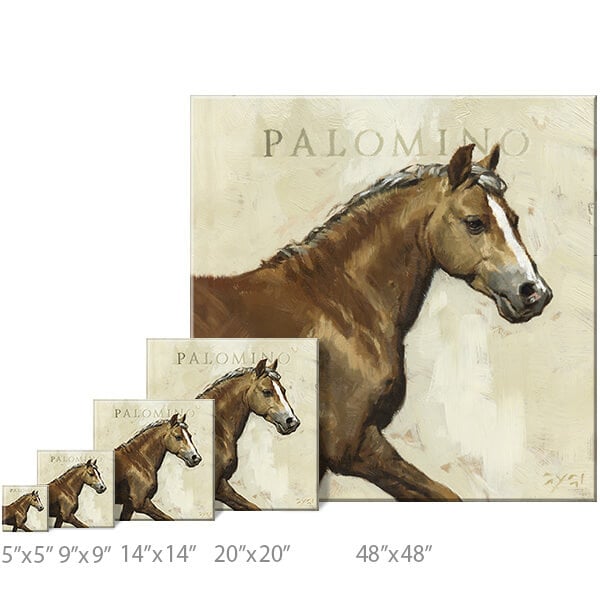 Palomino Horse Giclee Wall Art