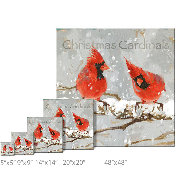 Christmas Cardinals Wall Art  