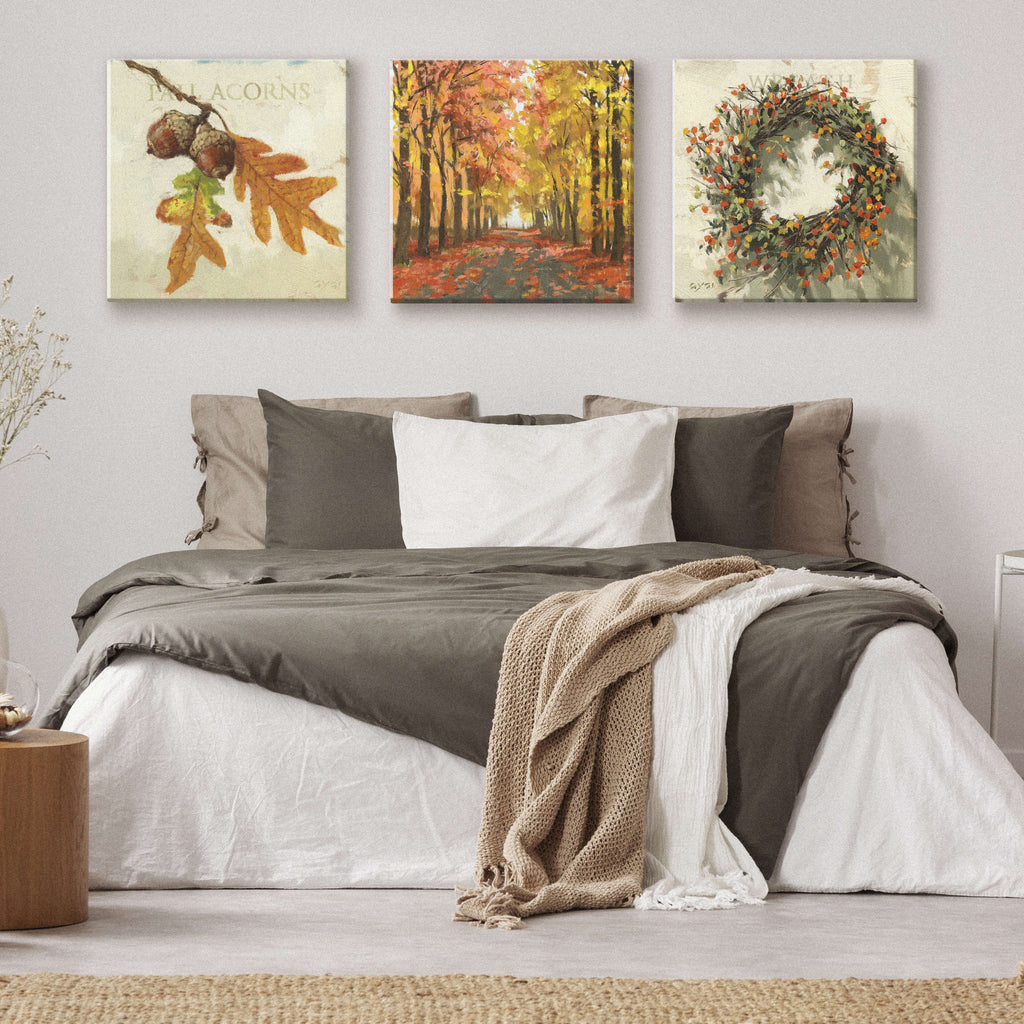 Fall Wreath Giclee Wall Art   