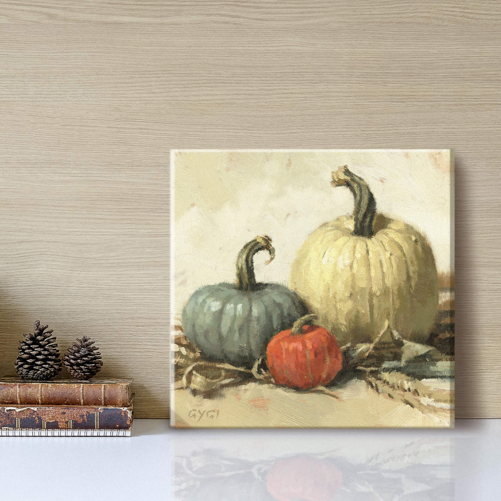 Pumpkin Trio Giclee Wall Art  