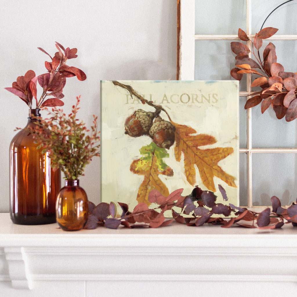 Fall Acorns Giclee Wall Art   