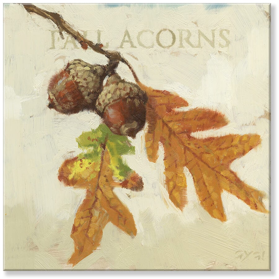 Fall Acorns Giclee Wall Art   