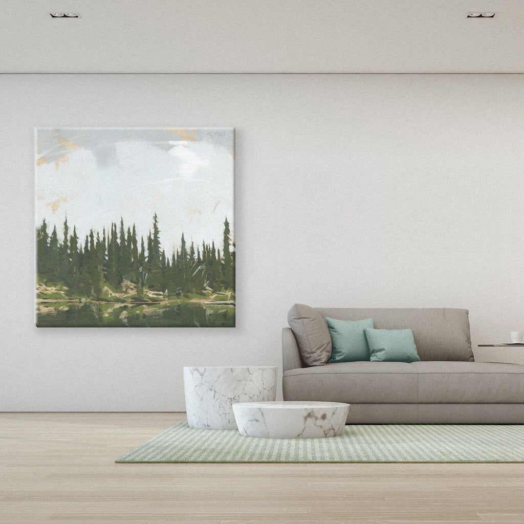 Big Sky Mountain Lake Wall Art