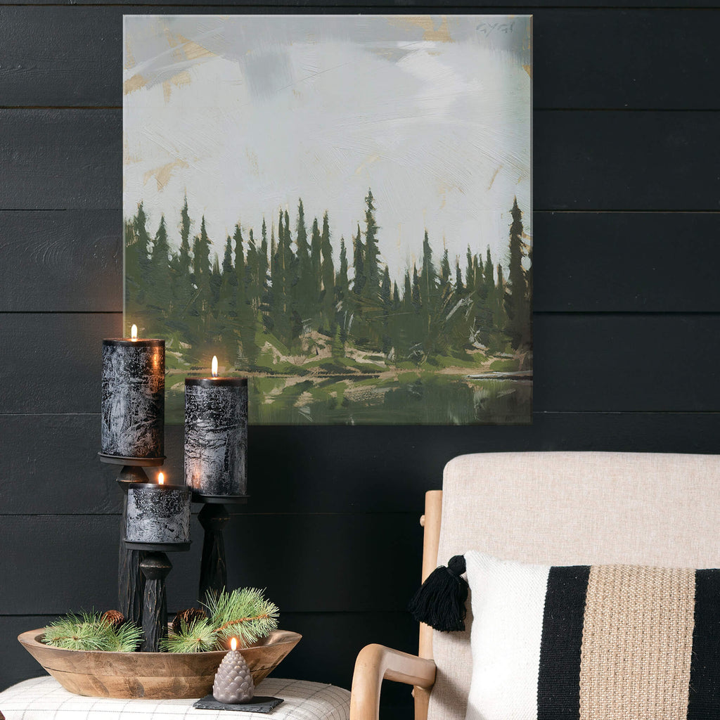 Big Sky Mountain Lake Wall Art