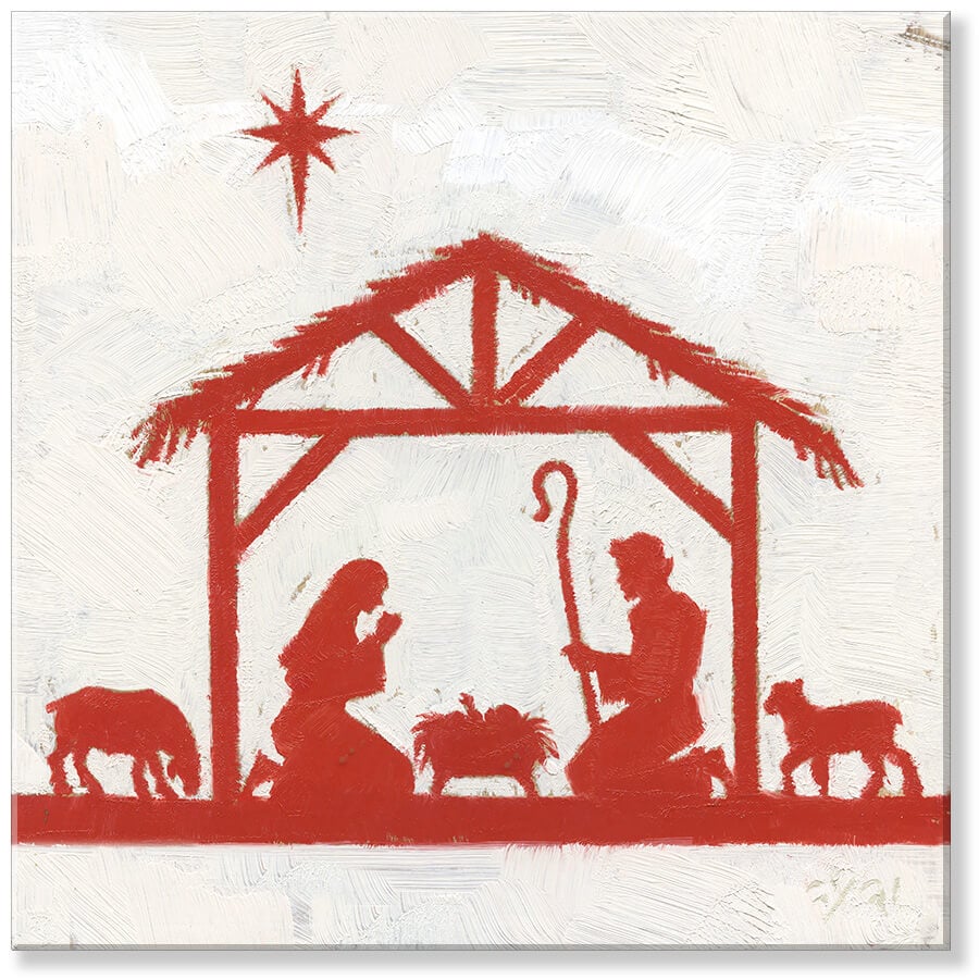 Nativity Silhouette Wall Art  