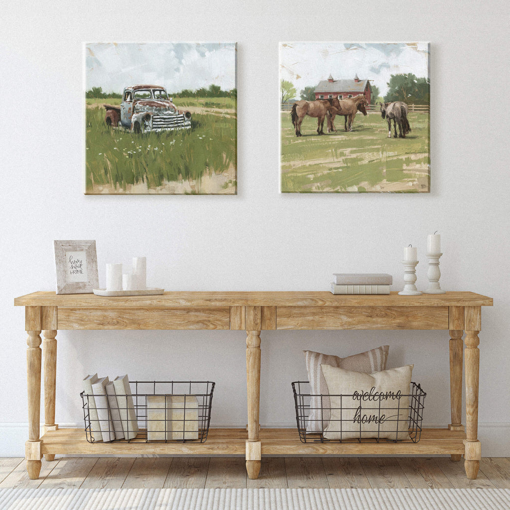 Horse And Barn Wall Art       