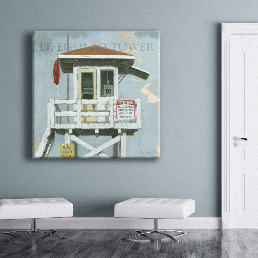 Lifeguard Station Canvas Art  