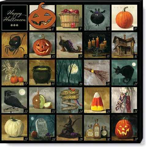 Halloween Advent Calendar Art 