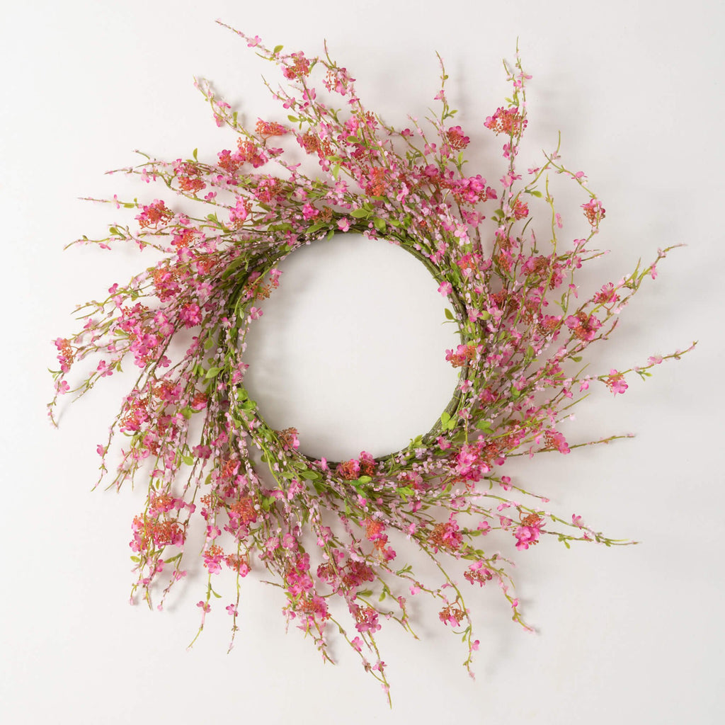 Pink Blossom  Wreath          