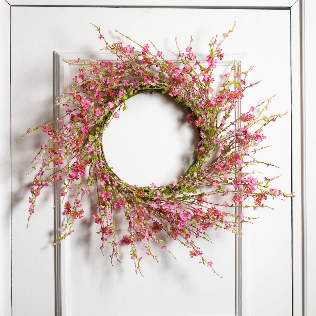 Pink Blossom  Wreath          